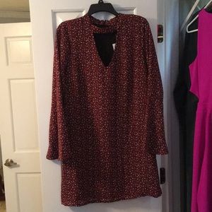 Bobeau leopard print dress